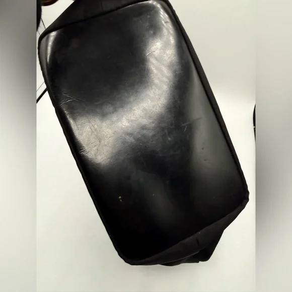 Gucci vintage nylon bamboo top handle shoulderbag - Picture 5 of 6